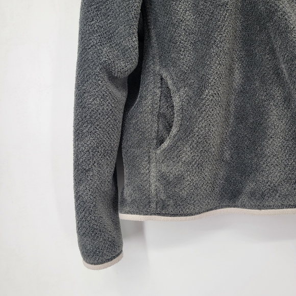 Patagonia Snap T Pullover Womens Small Gray Deep Pile Polartec Fleece Sweatshirt - Picture 6 of 16